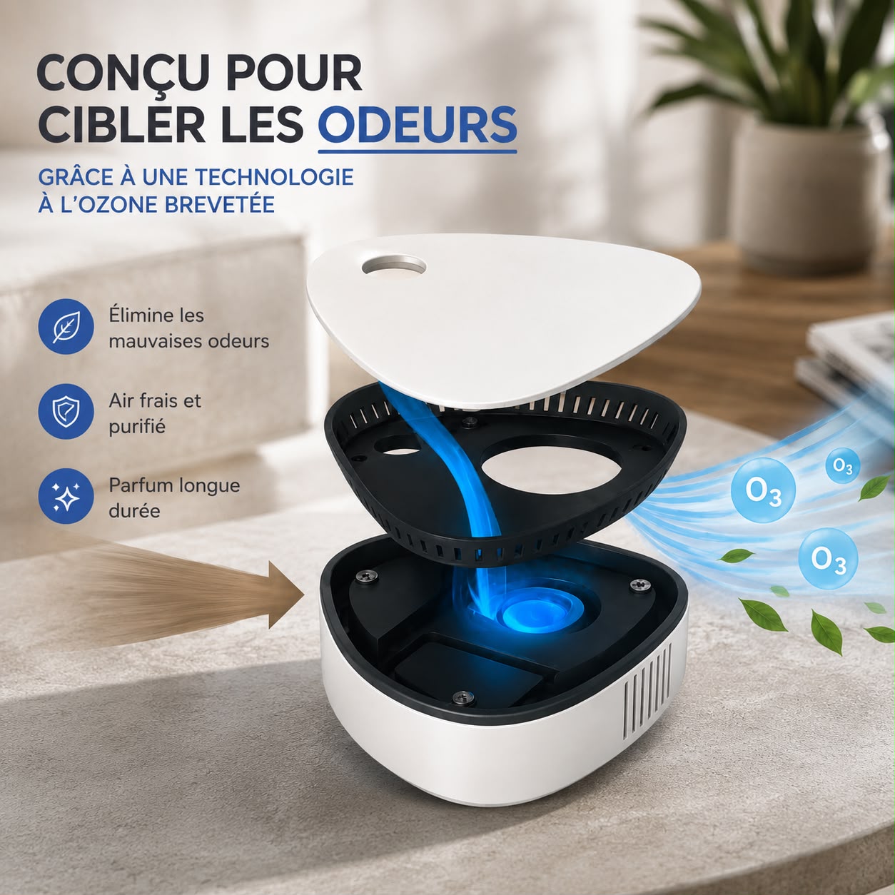 Aerozya — Purificateur d'Air Portable à l'Ozone
